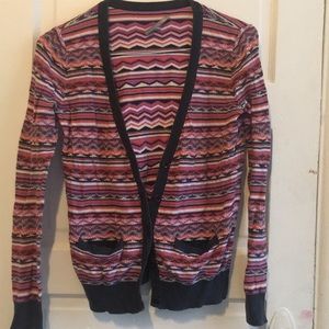 Patterned Cardigan. Size M.